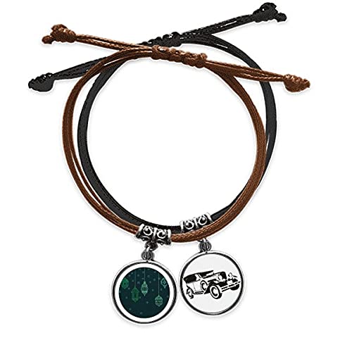 Bracelet corde main géométrique et cuir pour vos sorties urbaines