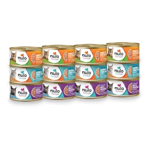 Nulo Freestyle Cat and Kitten Minced Wet Canned Food, Premium All Natural Grain-Free Shredded Wet Cat Food, Protein-Rich with Omega 6 and 3 Fatty Acids to Support Skin Health and Soft Fur Cover