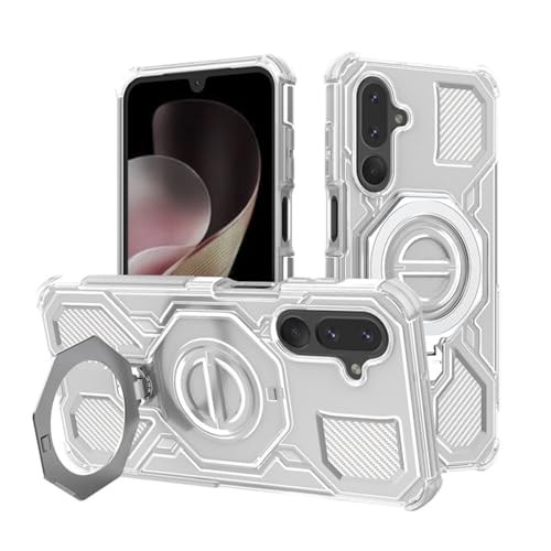 For Galaxy A17 �p �P�[�X MagSafe�Ή� 360°��]�X�^���h �c�����Ή� PC�f�� �ϏՌ� �M�����N�V�[A17 �J�o�[ �}�O�Z�[�t�Ή� �����O �X�^���h�@�\ �}�O�l�b�g���� ������ �S�ʕی� �Ռ��z�� ����~�� �J�����ی� �V���v�� 