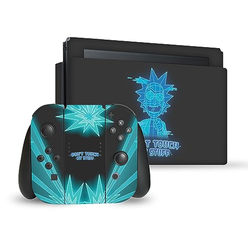 Skin Nintendo Switch Rick and Morty Vinyle Autocollant Console Dock Manette Joy-Con Protection