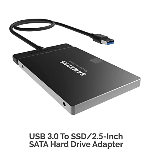 image for SABRENT USB 3.0 to SSD / 2.5-Inch SATA I/II/IIIHard Drive Adapter + 3 