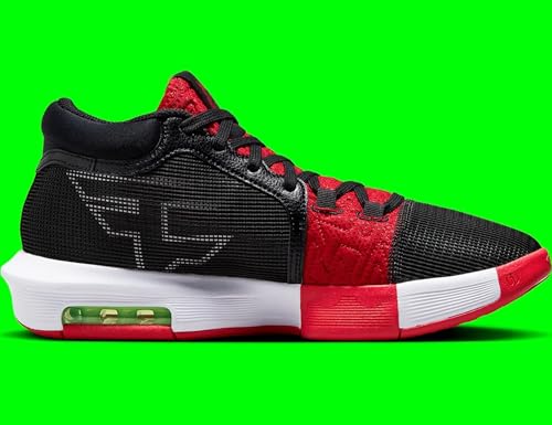 Nike Mens' Lebron Witness VIII Basketball Shoes (Black/University Red/Lime Blast/White, US Footwear Size System, Adult, Men, Numeric, Medium, 9.5)2