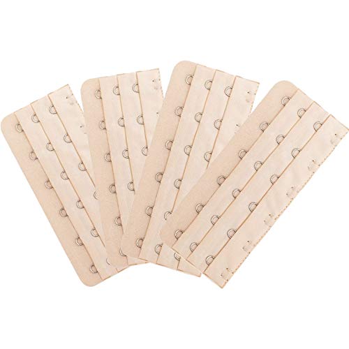 Anjing 4 extensores de sujetador, 6 ganchos, 3 filas, 18 ganchos, alargar el espaciamiento de las mujeres, sujetador extensor de la correa, accesorios de sujetador