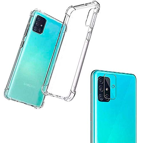 Capa Antishock Reforçada Nas Bordas Samsung Galaxy A51 + Película De Gel Frontal + Película Da lente