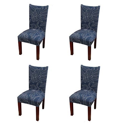 Jiuhong Stretch Removable Washable Short Dining Chair Protector Cover Slipcover