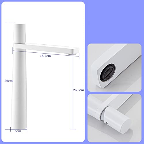 Mitigeur de salle de bain en laiton blanc pour lavabo design et rituel bien-être matinal - 2