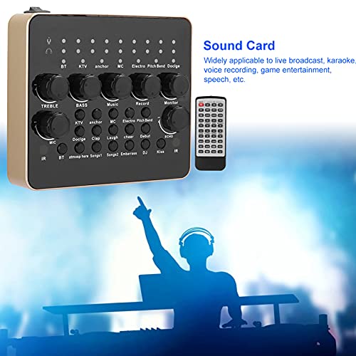 Nicoone V10 Geluidskaart Mixer met effecten en voice changer Live SoundCard Karaoke Audio Mixer met 1200 mAh gebouwd… - Image 5