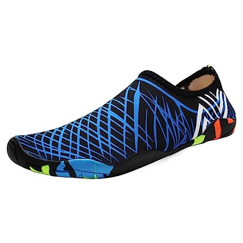 Wasserschuhe, Strand, Wandern, Waten, Schwimmen, Klettern, Schuhe für Herren und Damen, Fitness, Outdoor-Sportschuhe, Chukka-Sneaker, blau, Large XX-Narrow