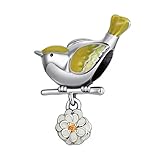 Charm in argento sterling 925, compatibile con braccialetto Pandora, normale, Metallo, Zirconie sintetico