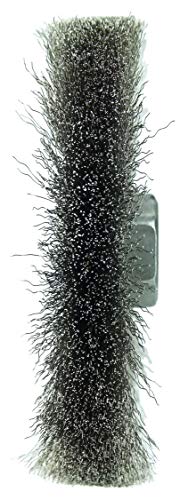 Image of Weiler 00156 4 inch Narrow Face Crimped Wire Wheel, .006 Stainless Steel Fill, 5 /8 inch-11 UNC Nut, Made in The USA (Pack of 5)