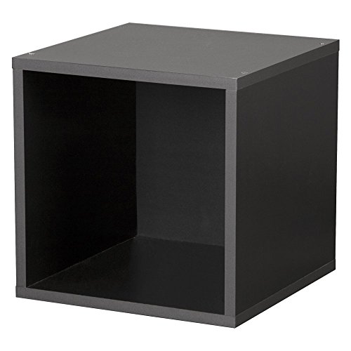 Foremost 327606 Modular Open Cube for Modular Storage System, Vinyl Storage, Bookcase, Black