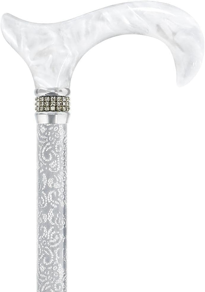 Royal RC Canes Stylish Walking Sticks – Designer Folding Adjustable Rhinestone Canes – Best Gift for Men and Women Lightweight Aluminum Shaft & Safe to Walk