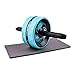 HSYSA AB Roller Roue pour stimulateur Formation musculatrice Fitness Exercice Abdominal Equipement d'entraînement Accueil Salle de Sport Trainer Roues de Puissance (Color : Blue)