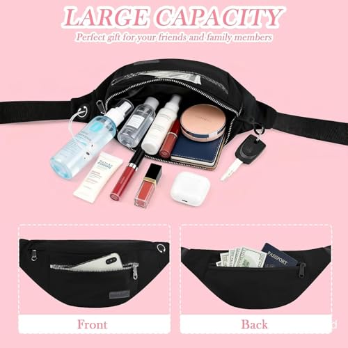 Image of MAXTOP Large Crossbody Fanny Pack Belt Bag for Women Men with 4-Zipper Pockets Gifts for Enjoy Sports Yoga Running Workout Walking Casual Travel Wallets Fashion Waist Pack Phone Bag