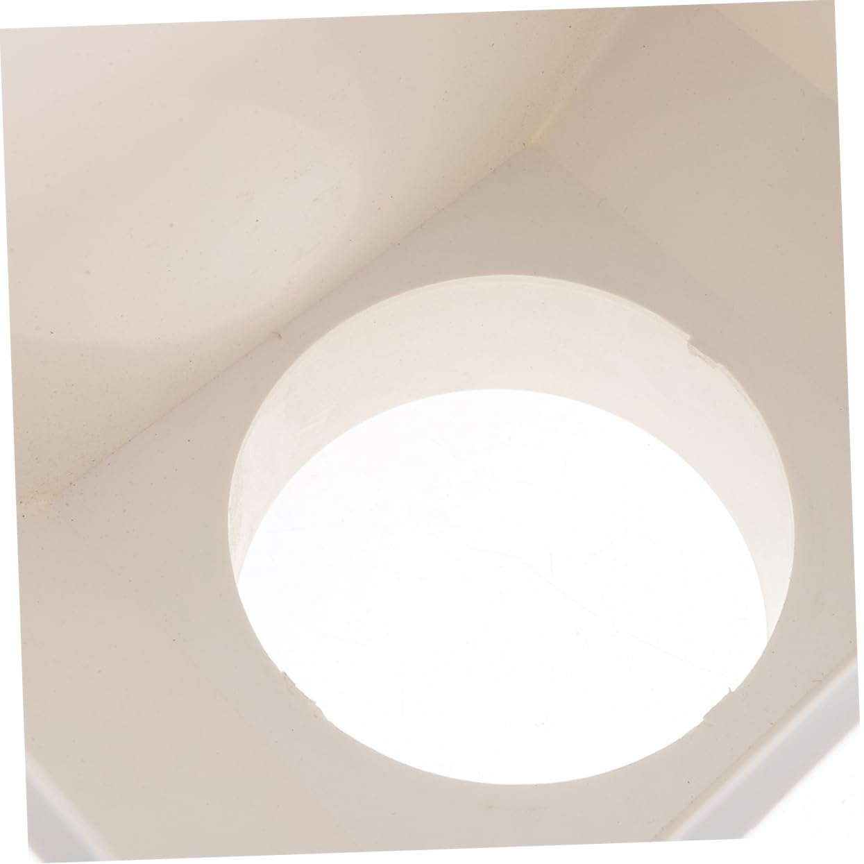 Conector de Bajante de Lluvia Pvc Blanco para Canalón Exterior