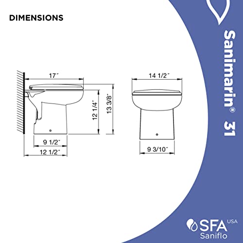 Saniflo 060 Sn31 Electric Marine Macerating Toilet thumb #4