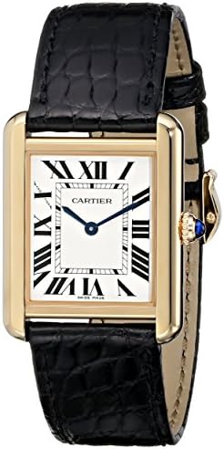 Cartier Women's W5200004 Tank Solo 18kt Yellow Gold Case Watch