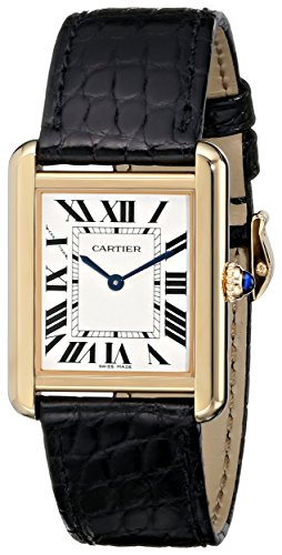 Cartier Women's W5200004 Tank Solo 18kt Yellow Gold Case Watch