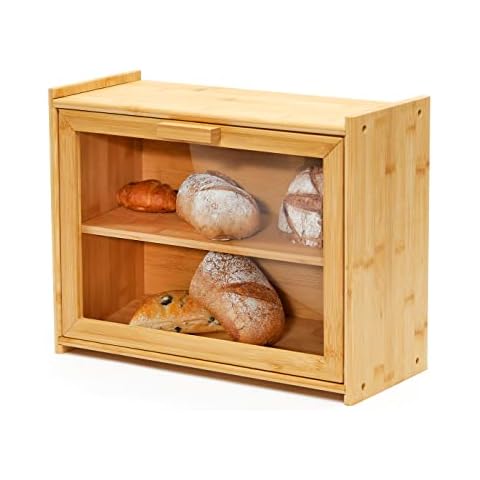 RoyalHouse Bamboo Bread Box Cover