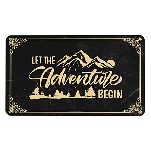Tapis de souris Let The Adventure Begin 36x60cm pour éviter le désordre