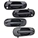 ECCPP Door Handles Exterior Outer Outside Passenger Driver Side Front Rear for 1997 1998 1999 2000 2001 Honda CR-V Black(4pcs)