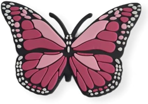 Butterfly shoe charm accessories - PVC Cartoon shoe charm - Clog Sandals Decoration for Boy Girl - Anime Shoelace Accessories - Bracelet Wristband Charms - Party Favour Supplies Birthday Gifts