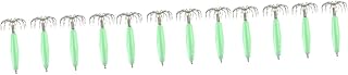 NOLITOY 12 Peças 12 Anzóis De Pesca Em Água Doce Isca De Luz Noturna Isca De Pesca Noturna Iscas Luminosas Iscas Luminosas De Pesca De Lula Isca De Pesca Anzol De Pesca De Lula Iscas De
