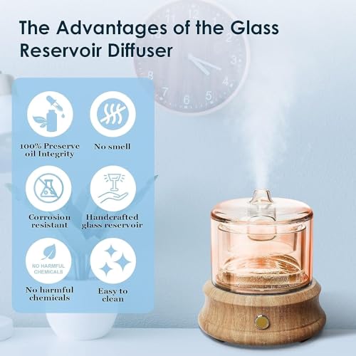 Lecdura DN-836 Cord & Cordless Use Rechargeable Glass Essential Oil Diffuser thumb #6