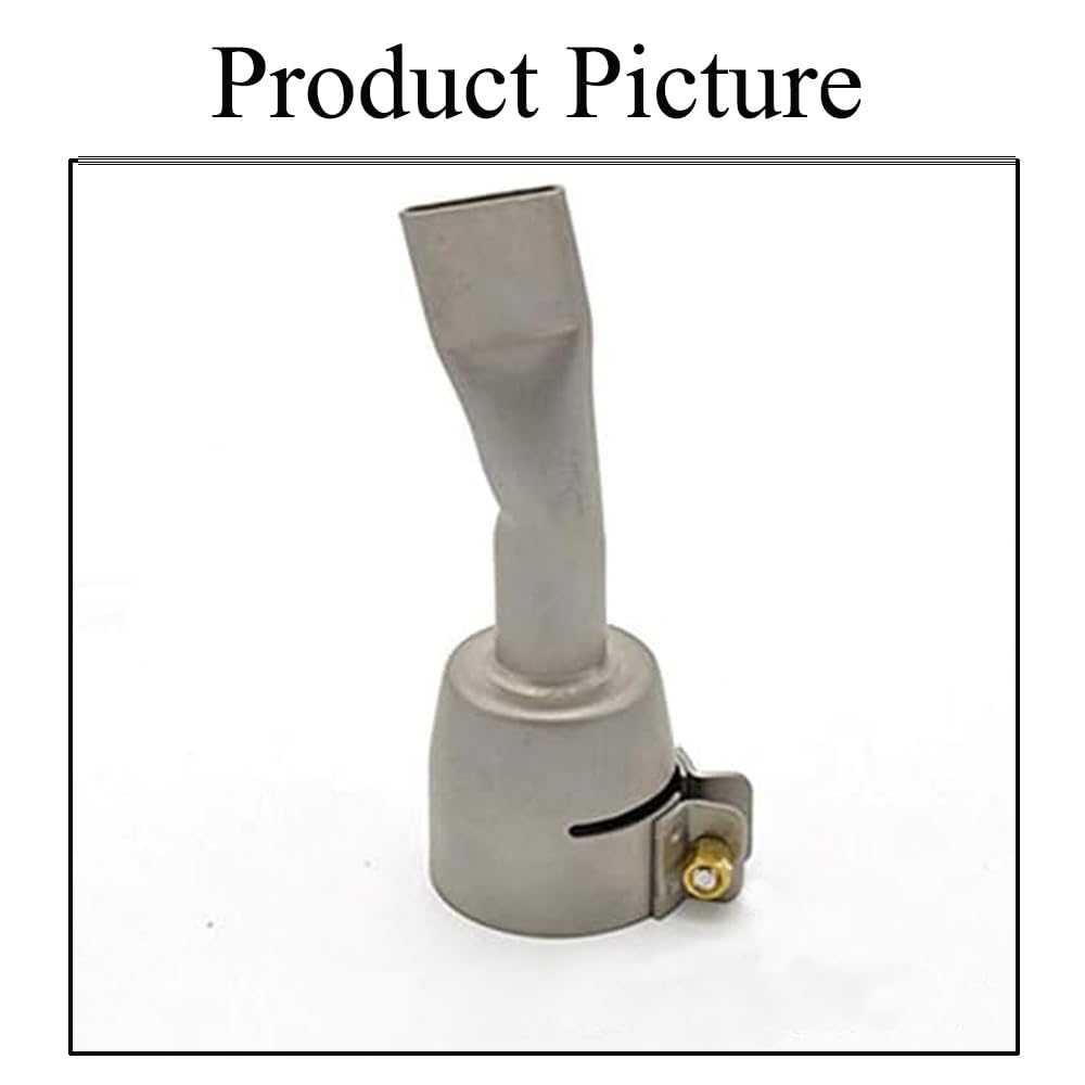Ugello piatto per pistola per saldatura, punta in acciaio inox, ugello per saldatura ad aria calda, 20 mm, accessori per saldatura ad aria calda, accessori per fogli di plastica in PVC