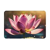 Photo Gallery levndiej zerbino con stampa di fiori di loto rosa, zerbino di benvenuto, per interni ed interni, per porta anteriore e posteriore, garage Photo Gallery levndiej zerbino con stampa di fiori di loto rosa, zerbino di benvenuto, per interni ed interni, per porta anteriore e posteriore, garage