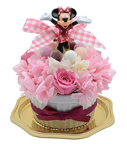 デイズニー プリザーブドフラワー ケーキ ミニー 誕生日 結婚祝いのサムネイル
