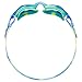 TYR Swimple Tie-Dye Kids' Swim Goggles - Non-Mirrored Swimming Goggles for Competitive Training and Recreation - Anti-Fog, UVA/UVB Protection, Watertight Seal - Blue/Green