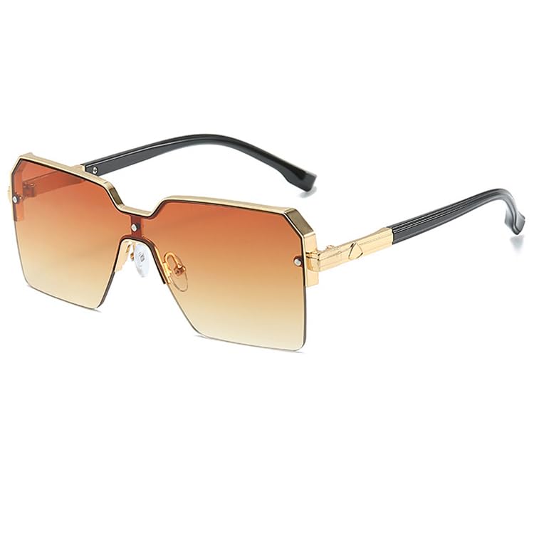 bullabulling Trendy Square Sunglasses Womens Oversized OnePiece Designer Style UV Protection Sunnies Shades Gradient Frame2