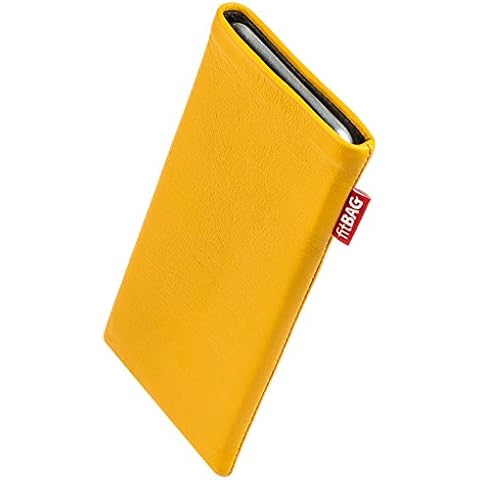 fitBAG Beat Yellow custom tailored sleeve for Wiko Rainbow Cover