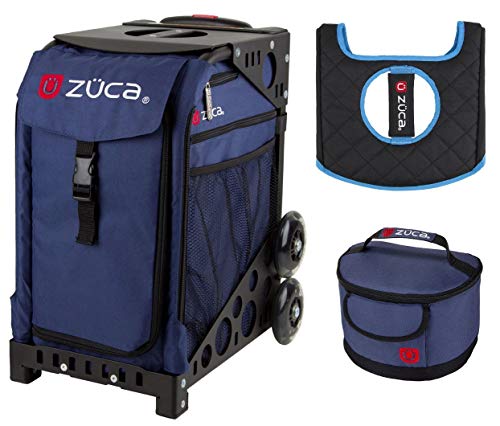 ZUCA Sport Bag -Midnight with Gift Lunchbox and Seat Cover (Black Frame)