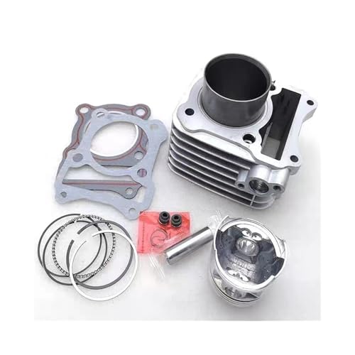 Kit cylindre moto GN125 robuste en alliage 57mm argent pour moteur thermique 157FMI - 2