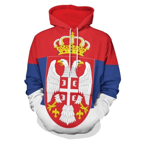 Sweats à capuche imprimés en 3D Serbie pour exprimer votre fierté