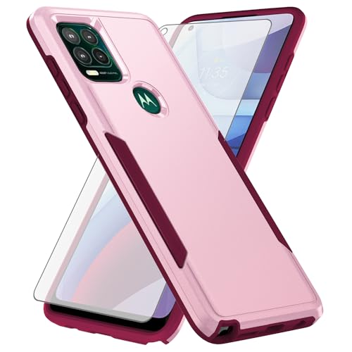 Coque Moto G Stylus 5G 2021 Antichoc Rose pour Protéger l'Écran des Chutes