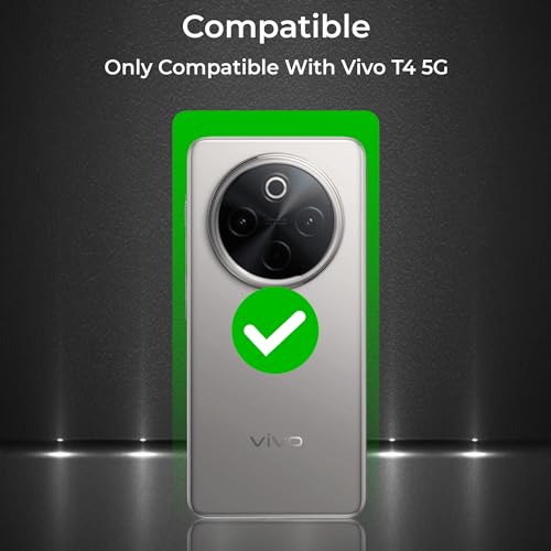 Image of A rtistque Clear Hard Armor Transparent Cover Case for iQOO Z10 5G / Vivo T4 5G | Anti-Drop Shockproof | TPU Edge | Stylish Design | Camera Protection | iQOO Z10 / Vivo T4 Back Cover - Black