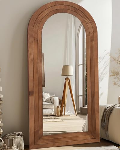 Full Length Wooden Mirror with Stand (76x34)