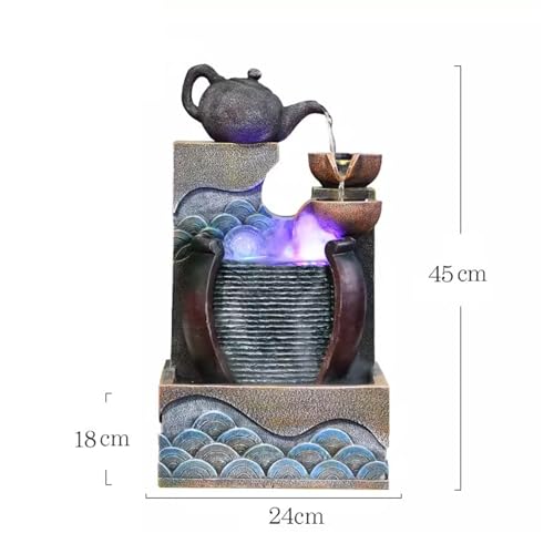 Fontaine de table d'intérieur avec son d'eau silencieux