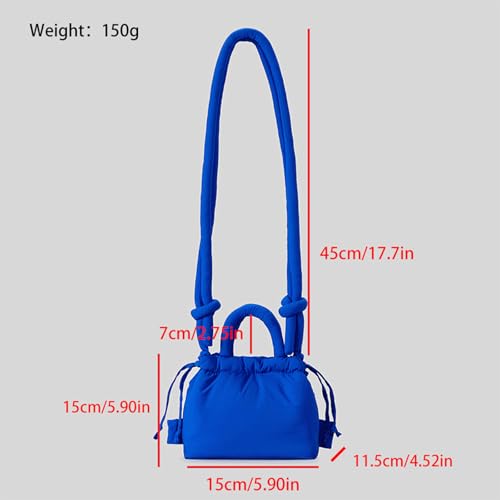 Puffer Tote Bag Mini Puffy Quilted Bucket Purse for Women Lightweight Quilted Bubble Shoulder Bag Crossbody Puffy Bucket Tote3