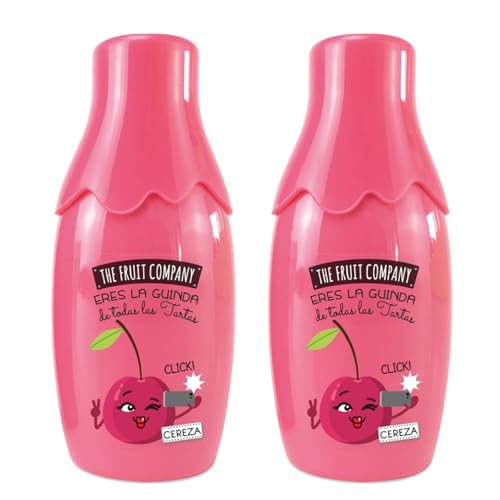The Fruit Company Eau de Toilette Cereza – Fragancia Frutal con Toque Floral – Spray con Aloe Vera – Pack 2 x 40 ml (Frescor Diario y Aroma Duradero)