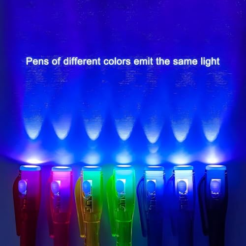 Image of ECLET CRAFT Portable Invisible Magic Pen with UV-Light (Set of 12) (Random Color)