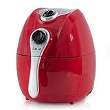 Della Electric Air Fryer w/ Temperature Control, Detachable Basket Handle - Red, 1500W