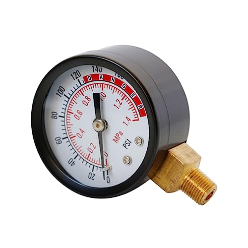 Manomètre NPT PSI SOLUSTRE lot de 3 jauges de pression boîtier métal - 3