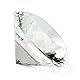 LOTOWELZON 60mm Diamant Glas, Briefbeschwerer mit Versilbertem Blumenständer Klar Funkelnden Kristall Stein für Hochzeitsbevorzugung Dekorationen (Transparent)
