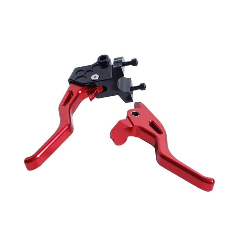 Palancas de freno rojas para rutas en moto Softail Low Rider ST