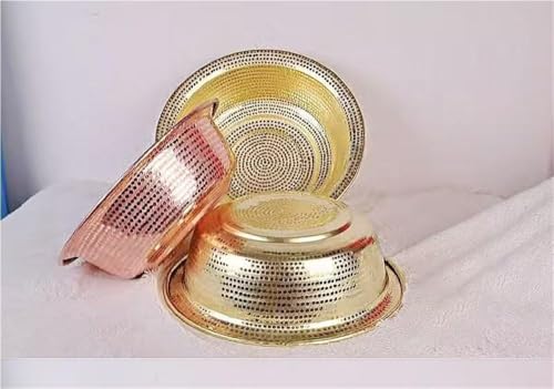Lavabo de pédicure en cuivre martelé à la main, vasque de luxe pour spa de 38 cm - 4