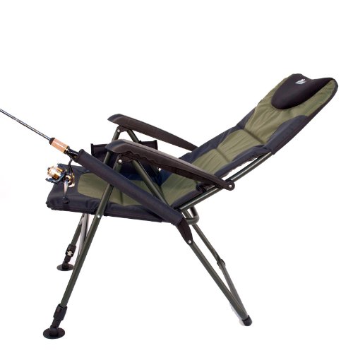 Earth Products Store Ultimate 4-Position Adjustable Outdoor Fishing Chair W/Adjustable Front Legs - 300Lbs (Max Load) #TOP6